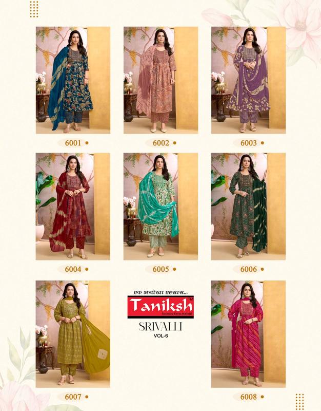 Taniksh srivalli vol 6 kurtis wholesale online